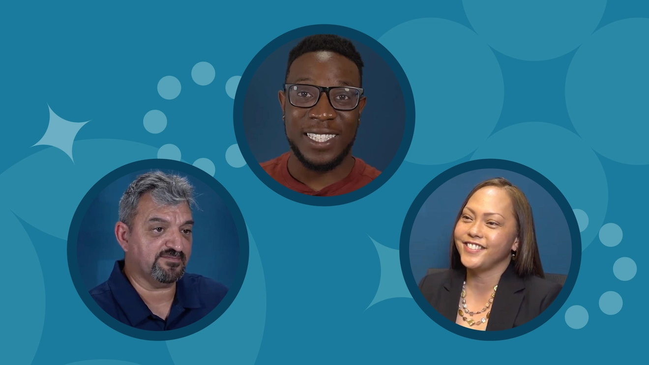 Three Tech Academy alumni featured in video testimonials sharing how they transitioned from non-IT backgrounds into successful technology careers.