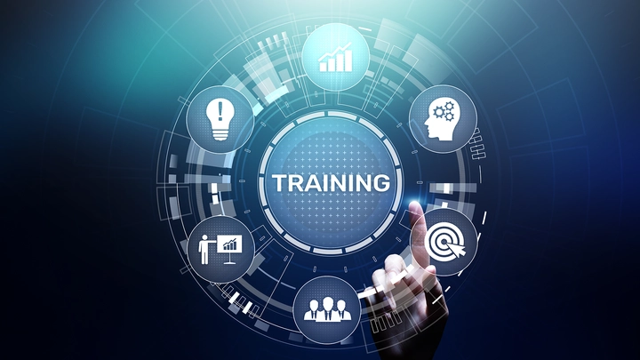 Training icons in a circle